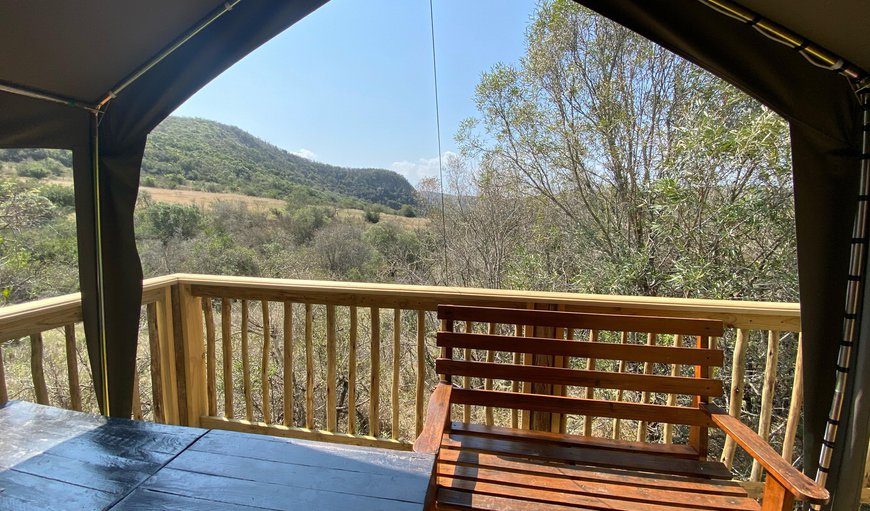 Tent 5, Family Tent on Deck at River: Family tent on deck at river incl linen - Stunning views