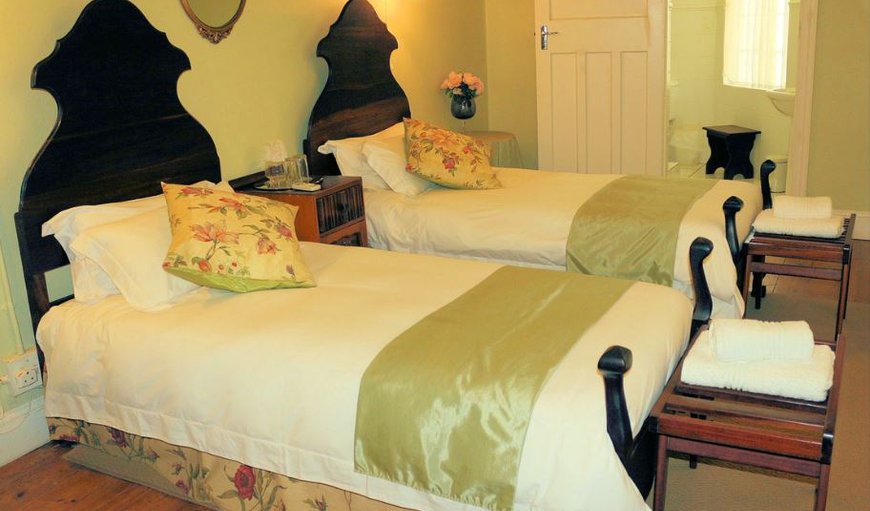 Twin Rooms 1, 5 & 6: Twin Rooms - Each room is furnished with twin beds and has an en-suite bathroom with a shower.