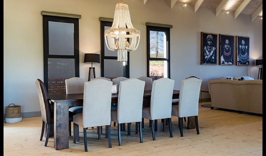 House 222 Gowrie Farm shared dining area. in Nottingham Road, KwaZulu-Natal, South Africa