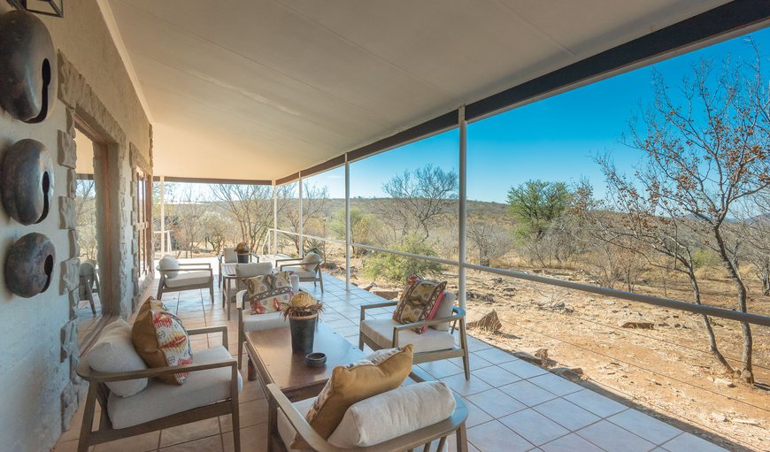 Patio with a lounge area in Madikwe Reserve, North West Province, South Africa