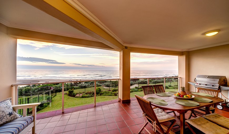 Welcome to 33 La Mer - wide terrace with 180 degree sea-view, outdoor furniture and a gas barbeque. in illovo, Durban, KwaZulu-Natal, South Africa