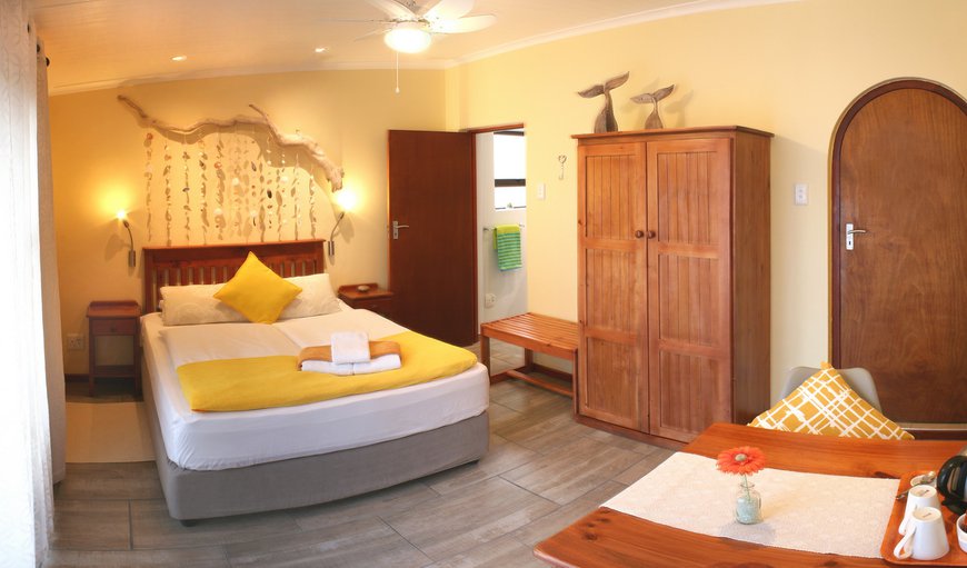 Double Room - Seashells: Seashells with en-suite bathrooms, DSTV, hairdryer, tea and coffee making facilities, soap and shower gel, heating, fans and their own entrance laid to the tranquil courtyard, equipped with sundeck chairs and umbrellas.