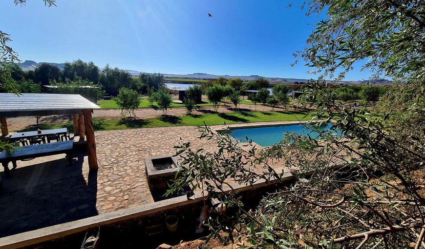 Pool view in Vioolsdrift, Northern Cape, South Africa