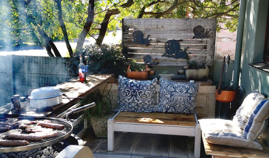 Outdoor seating and braai