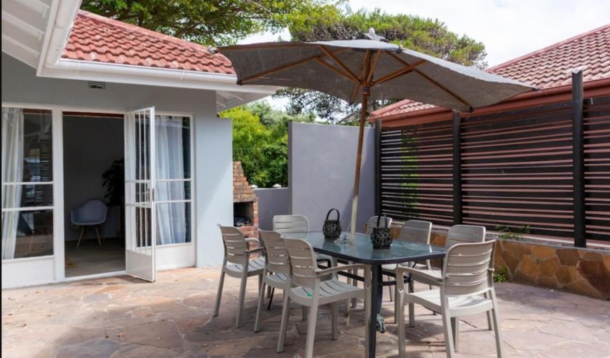 Dining area in Paradise Beach, Jeffreys Bay, Eastern Cape, South Africa