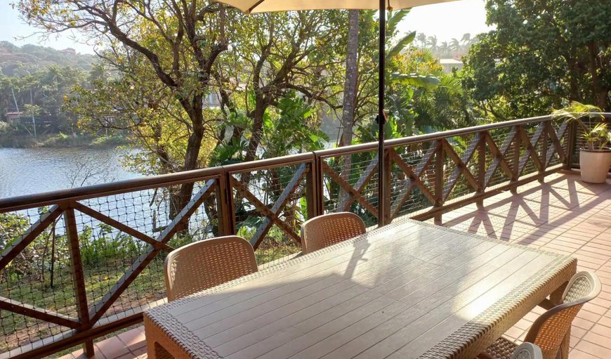 Patio with lagoon view