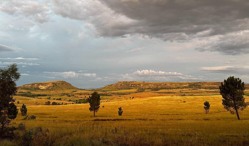 Natural landscape in Fouriesburg, Free State Province, South Africa