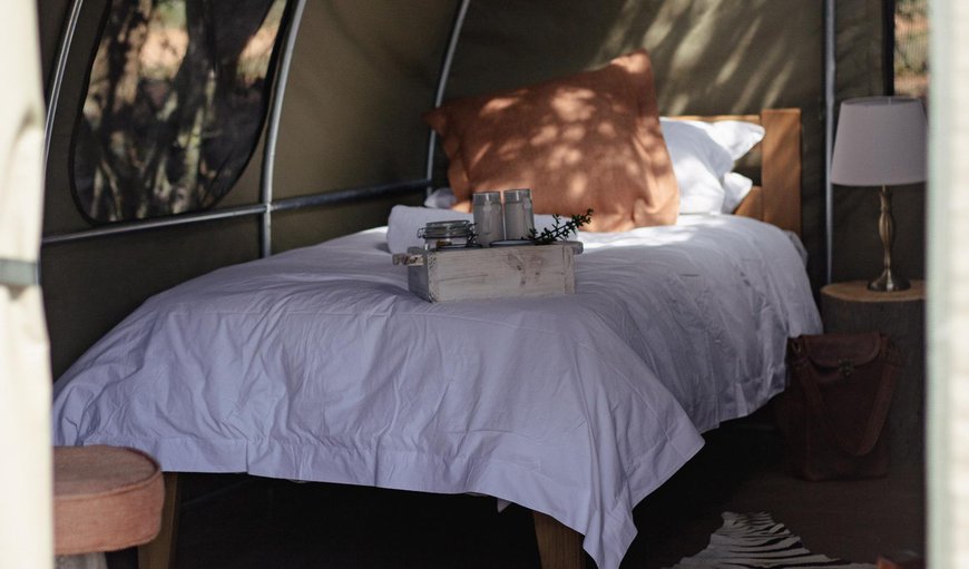 Twin Glamping Tent: Bed