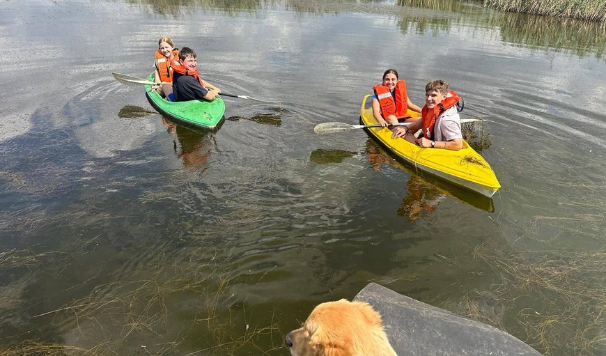 Canoeing dam on property in Magaliesburg, Gauteng, South Africa